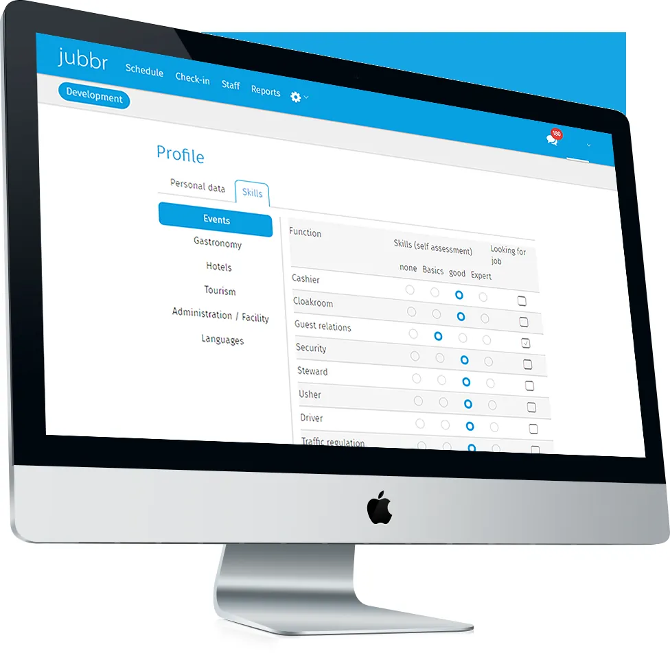 Jubbr HR Hospitality Industry — Screenshot 2