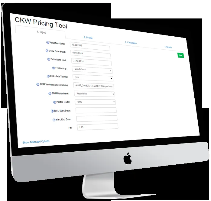 Matlab Pricing Tool — Screenshot 2