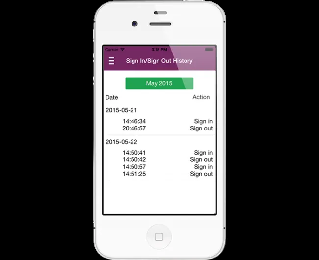 iPhone HR app — Screenshot 2