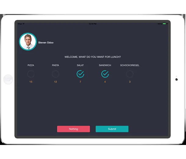 Odoo Timeclock — Screenshot 1