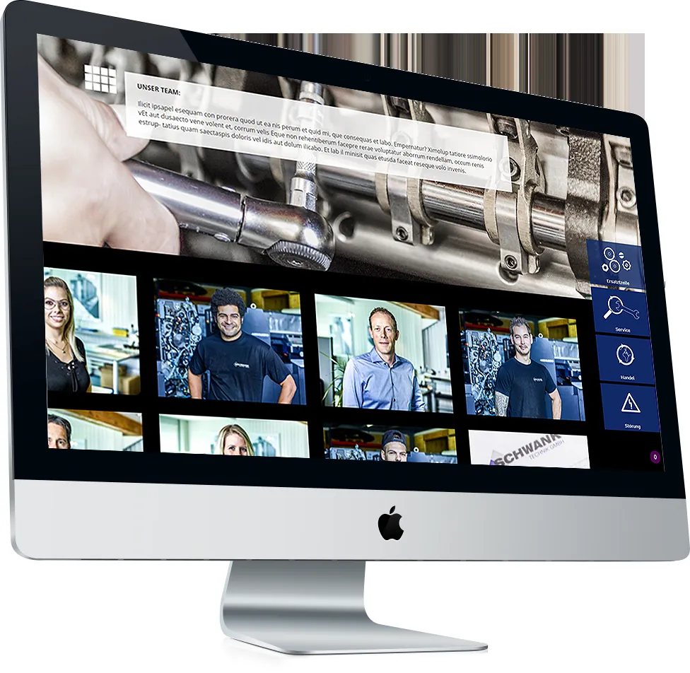 Schwantechnik Website — Screenshot 1