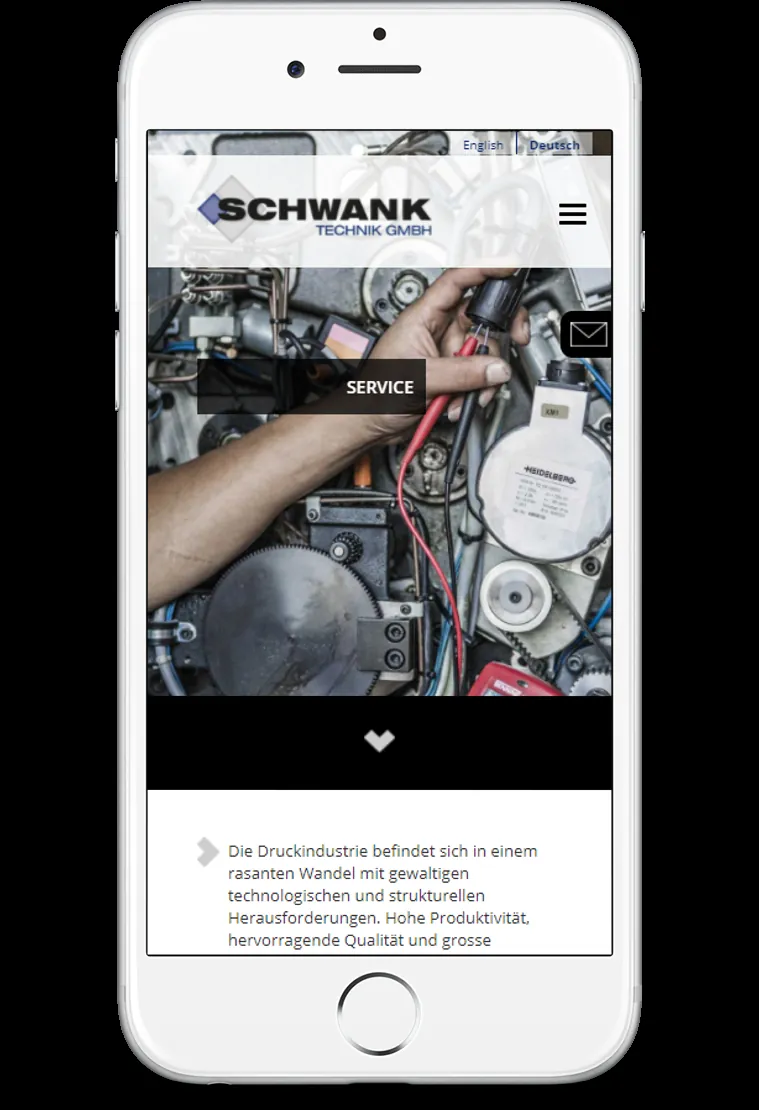 Schwantechnik Website — Screenshot 5
